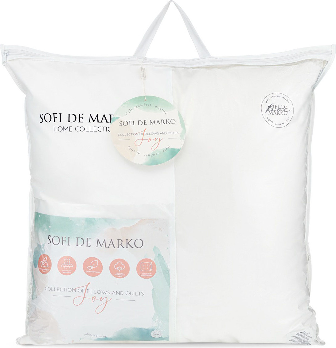Подушка для сна Sofi de Marko Joy 70x70 / Под-Дж-бел-70х70 (белый) — фото 3