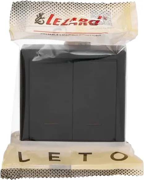 Выключатель Lezard Leto 752-4200-112 (черный бархат) — фото 4