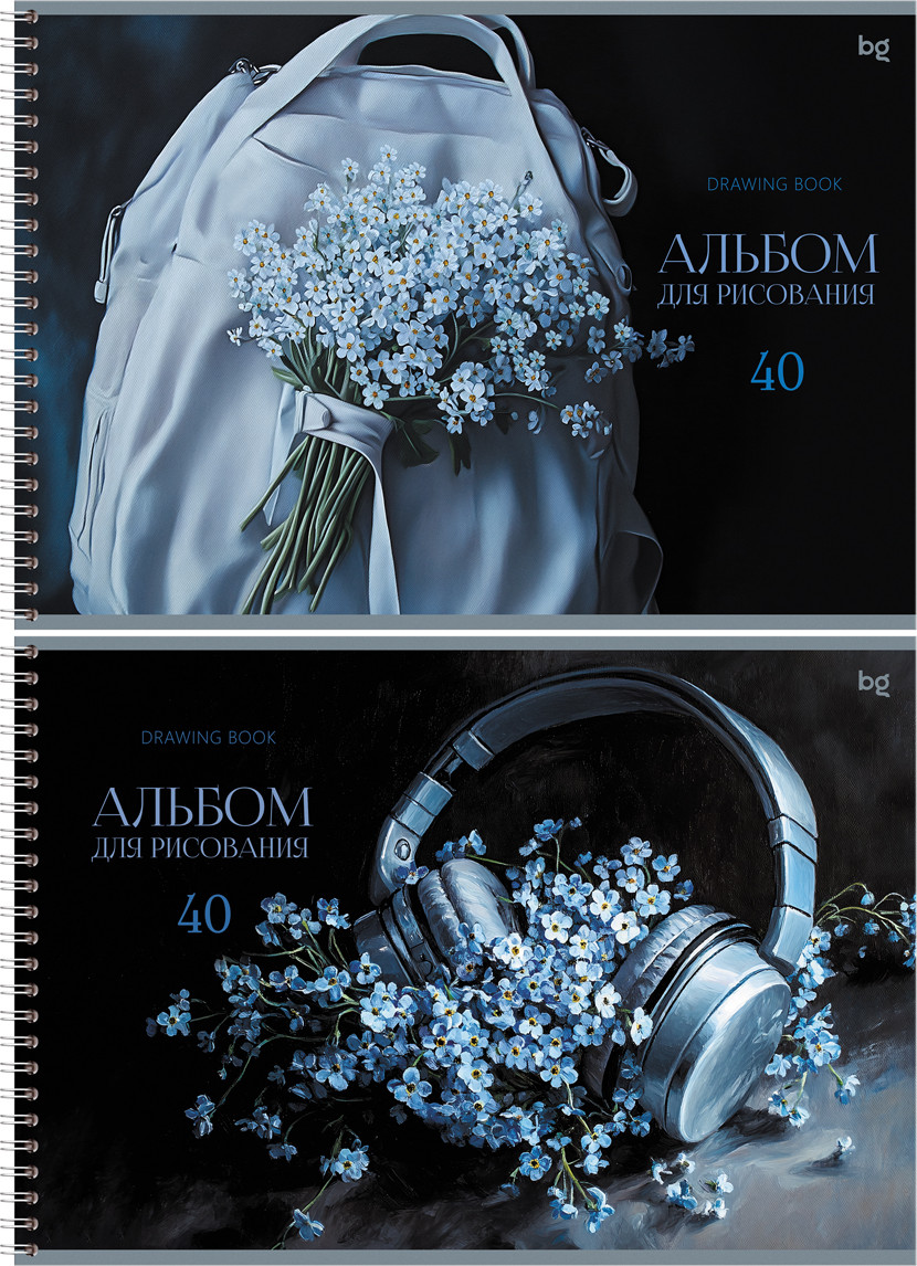 Альбом для рисования BG Нежный букет / АР4гр40 08645 (40л) — фото 2