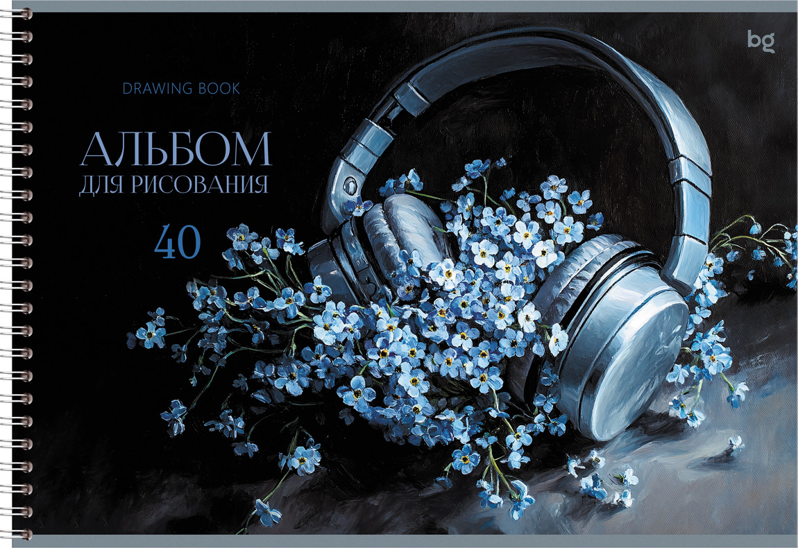 Альбом для рисования BG Нежный букет / АР4гр40 08645 (40л) — фото 3
