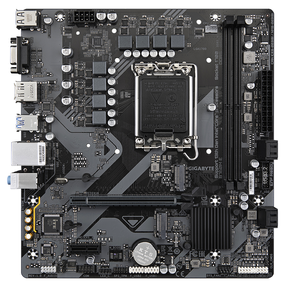 Материнская плата Gigabyte B760M E rev. 1.0