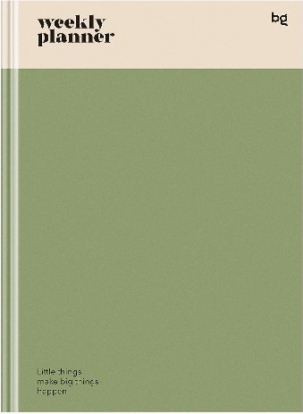 Планинг BG Weekly planner. Green / Пш5т64_лм 06329 (64л)