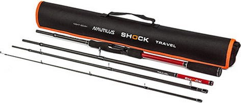 Удилище NAUTILUS Shock Travel NSHT-804H 10-40гр / 13-68316371 (243см)