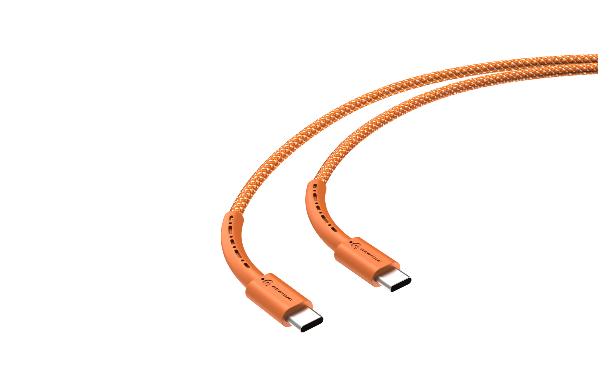 Кабель Atomic Wildcore USB-C-USB-C PD 60W / 30.367 (1.5м, оранжевый) — фото 4
