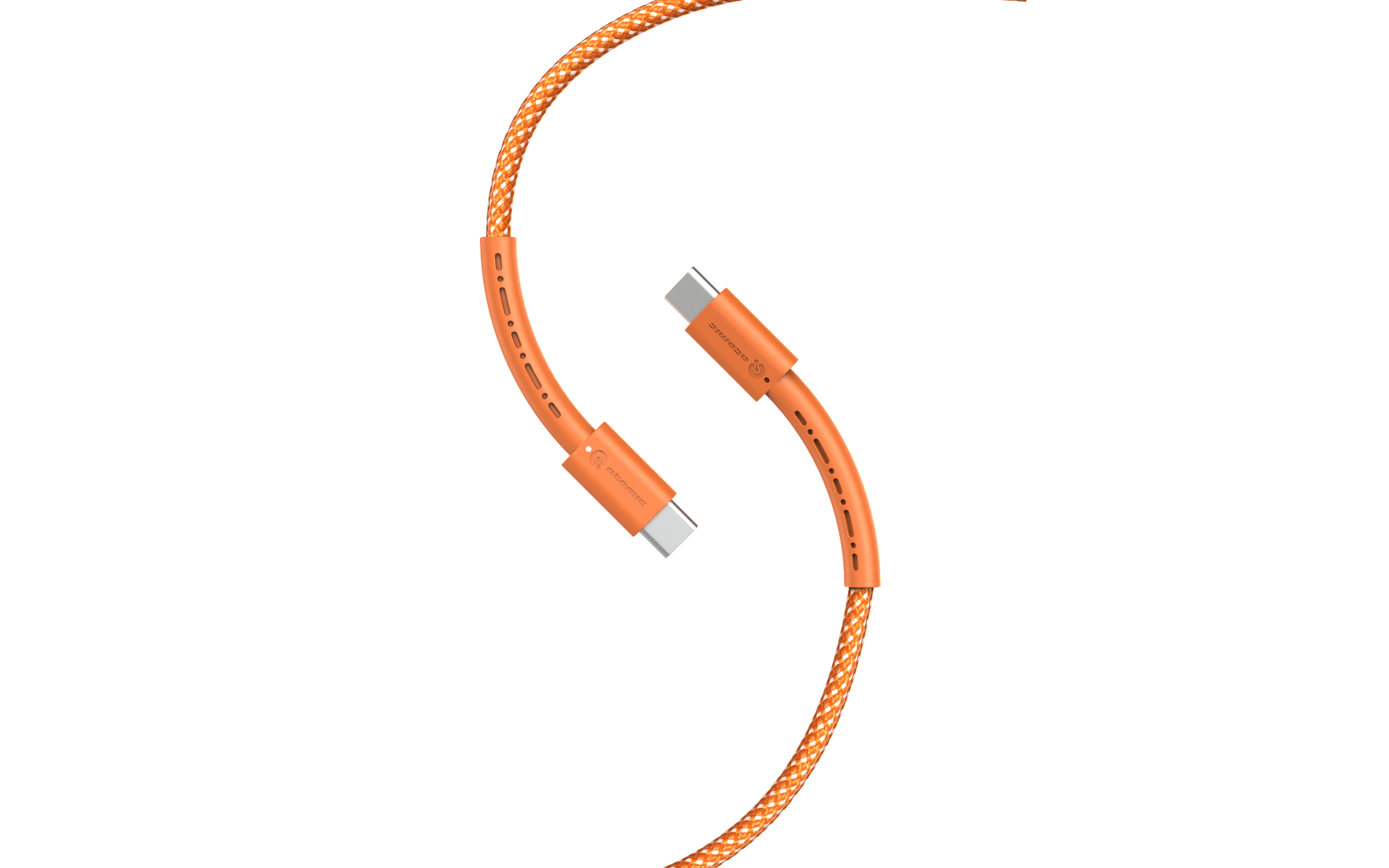 Кабель Atomic Wildcore USB-C-USB-C PD 60W / 30.367 (1.5м, оранжевый) — фото 3