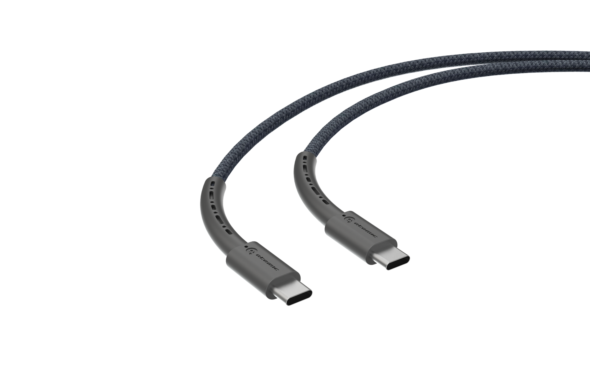 Кабель Atomic Wildcore USB-C-USB-C PD 60W / 30.365 (1.5м, темно-серый) — фото 2