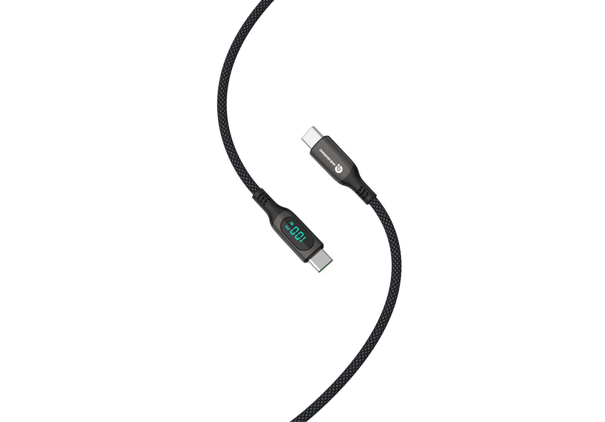 Кабель Atomic WOW100 USB-C-USB-C PD 100W 5A / 30.391 (1.5м, черный) — фото 2