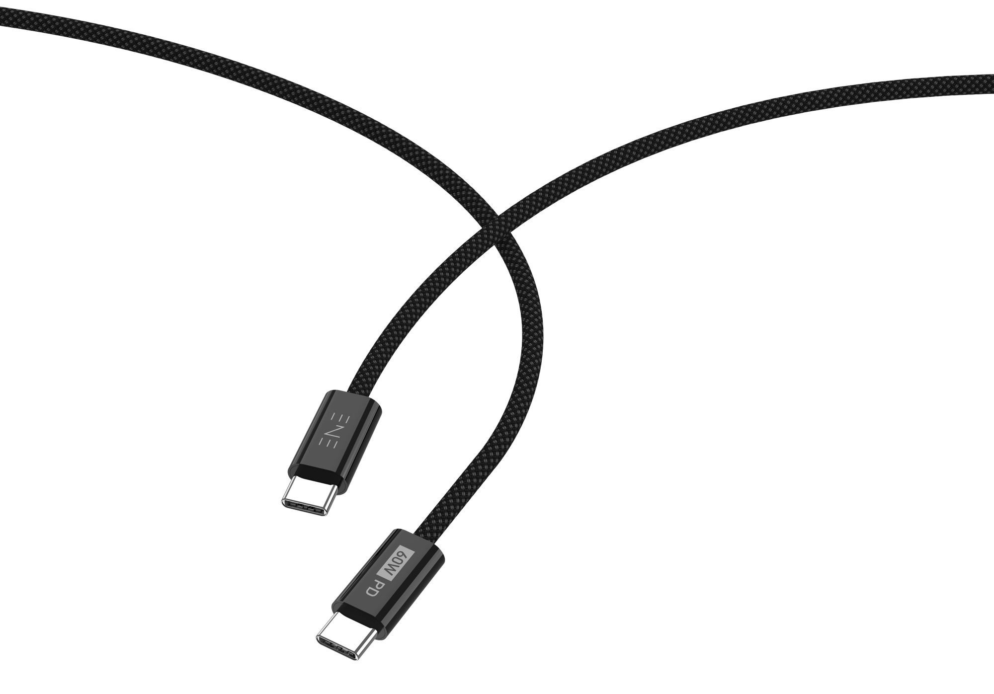 Кабель ENE Intro USB-C-USB-C PD 60W / 30.425 (1м, черный) — фото 3
