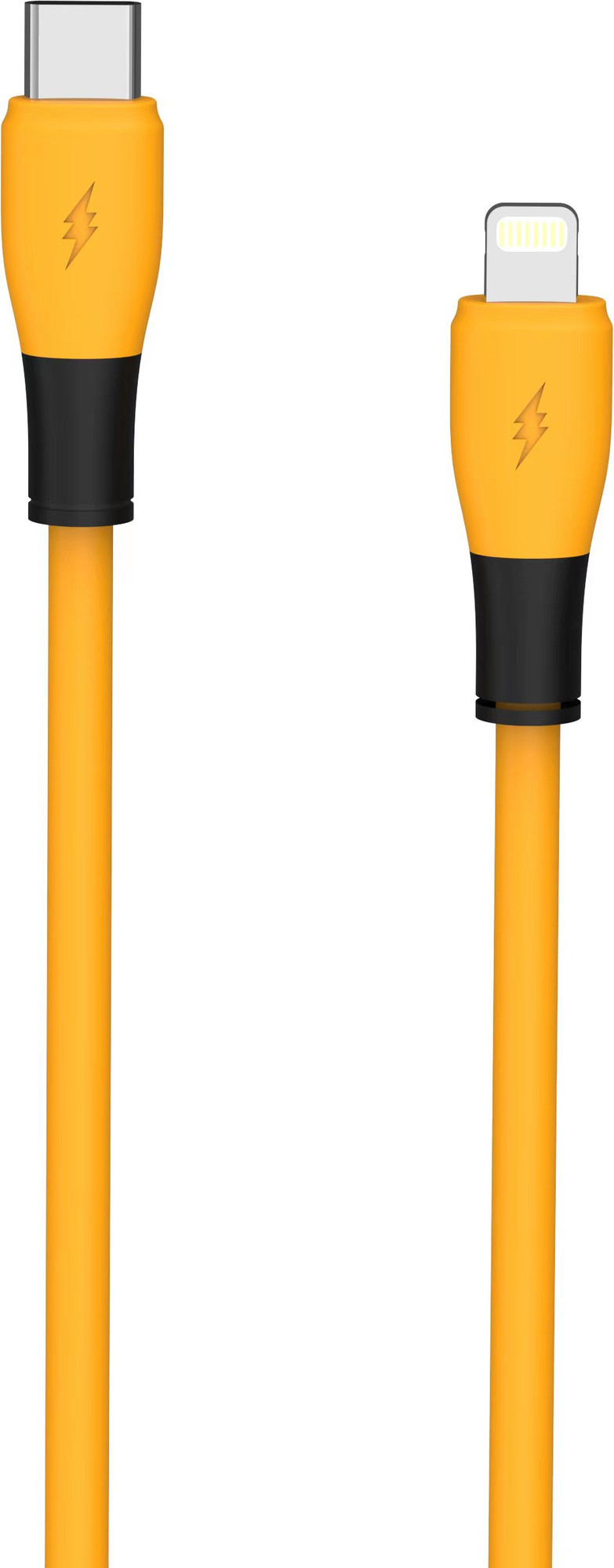 Зарядное устройство сетевое Atomic UniQ G331 GAN 33W USB A+C с кабелем USB С-L / 10.186 (желтый) — фото 3