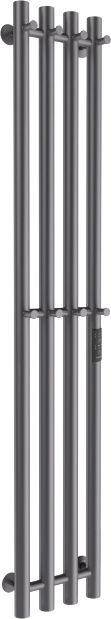 Полотенцесушитель электрический Маргроид Ferrum Inaro 4 СНШ 150x6 8 крючков (графит, таймер справа)