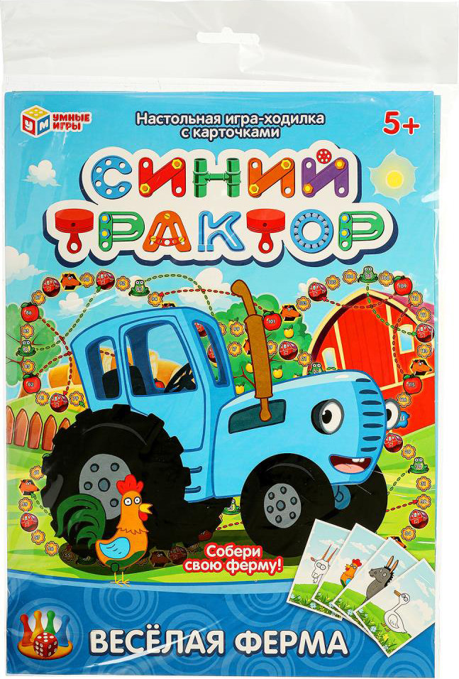 Настольная игра Умные игры Синий трактор. Веселая ферма / 4660254411135