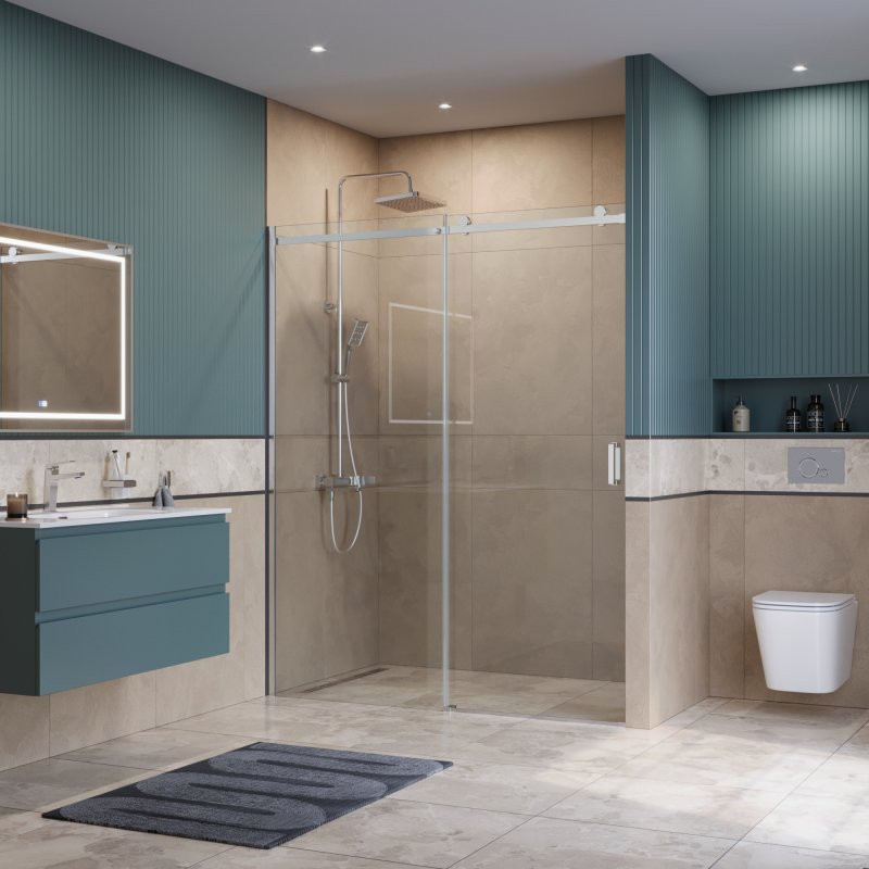 Душевая дверь BelBagno SOFT_CLOSE-2-BF-1-100-C-Cr — фото 2