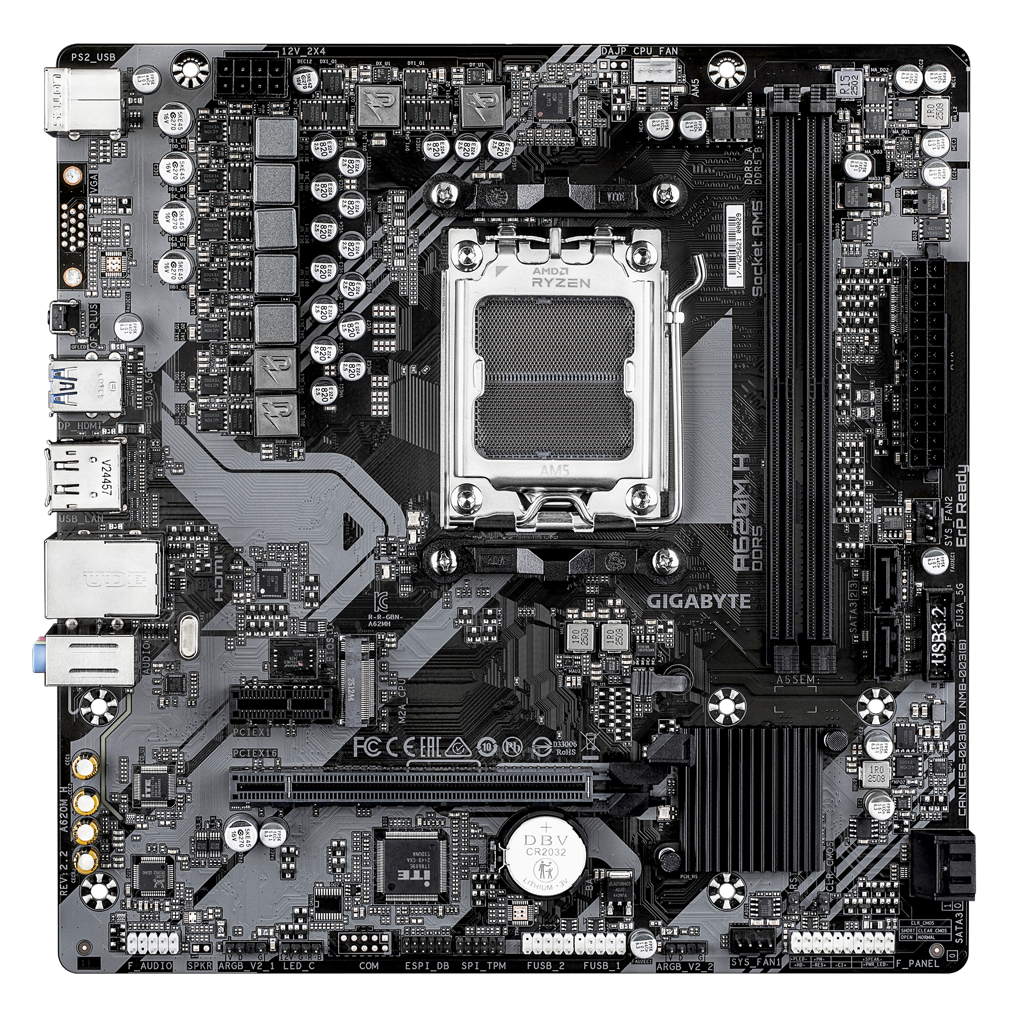 Материнская плата Gigabyte A620M H 2.2