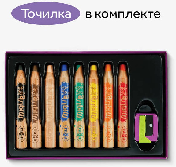 Набор цветных карандашей ГАММА Малыш / 051218_03 (8цв) — фото 4