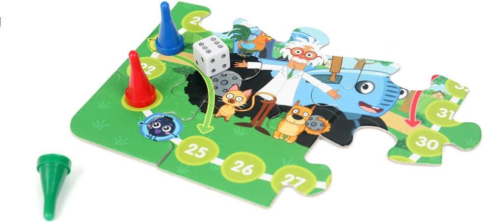Настольная игра Умные игры Пазл-ходилка Синий Трактор / 4630395044066 — фото 3