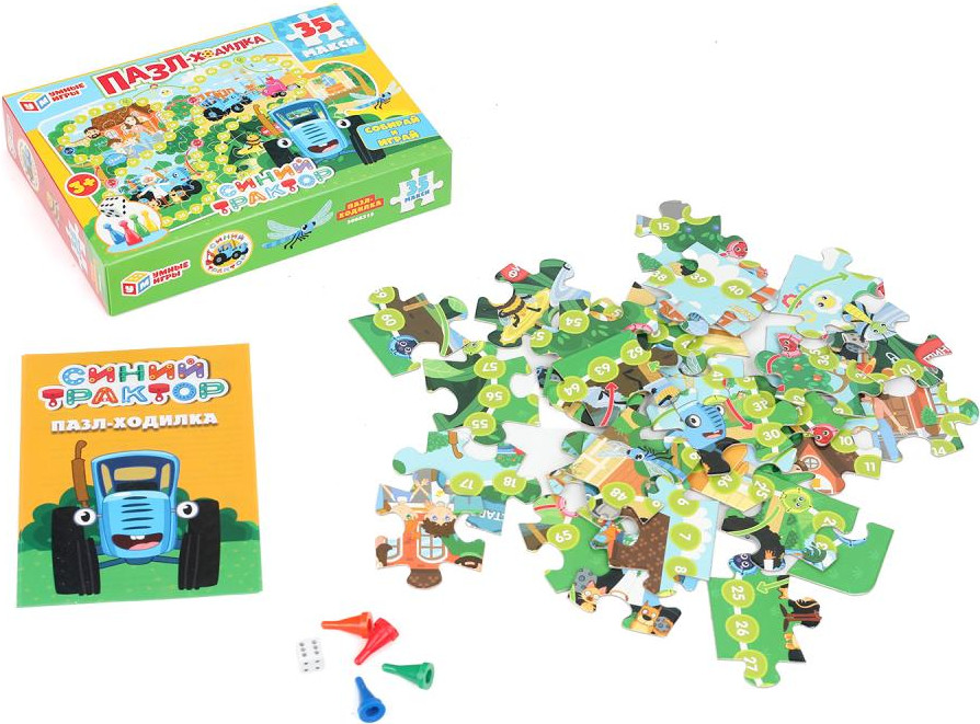 Настольная игра Умные игры Пазл-ходилка Синий Трактор / 4630395044066 — фото 2