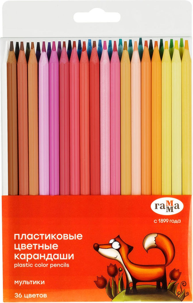 Набор цветных карандашей ГАММА Мультики / 251220214 (36цв)