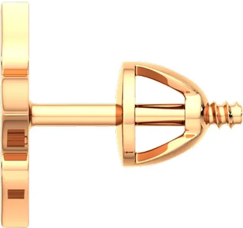 Серьги из розового золота ZORKA 3D00167.14K.R (с бриллиантами) — фото 2