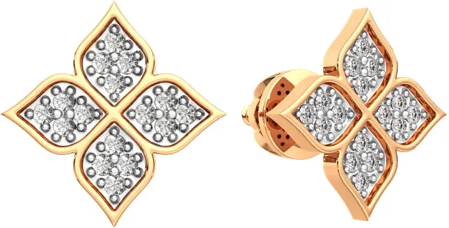 Серьги из розового золота ZORKA 3D00167.14K.R (с бриллиантами)