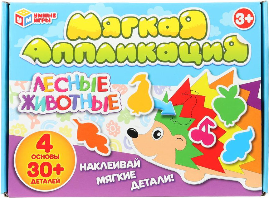 Развивающая игра Умные игры Лесные животные. Развивающие липучки / 4660254421547