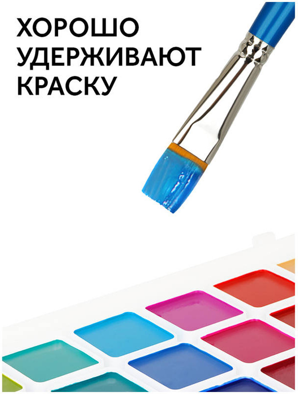 Кисть для рисования ГАММА Cинтетика №12 / 280618.08.012 — фото 5