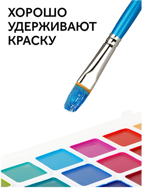Кисть для рисования ГАММА Cинтетика №10 / 280618.0708.10 — фото 5