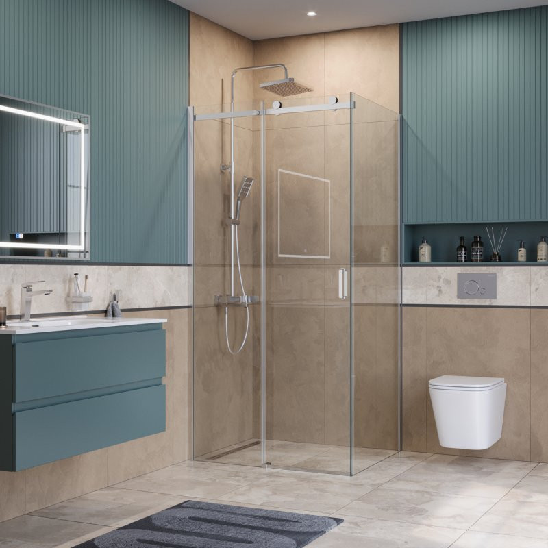 Душевой уголок BelBagno SOFT_CLOSE-2-AH-1-140/80-C-Cr
