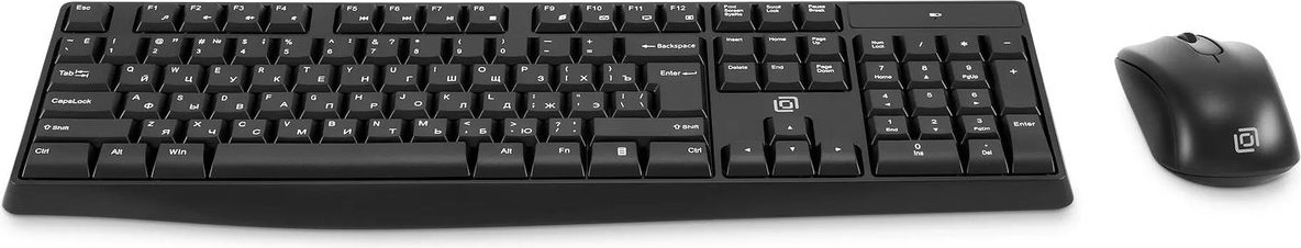 Комплект клавиатура и мышь Оклик S260W (черный) — фото 4