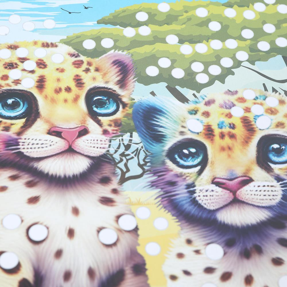 Набор алмазной вышивки MultiArt Кристальная мозаика Леопарды / CRYST-114752 — фото 4