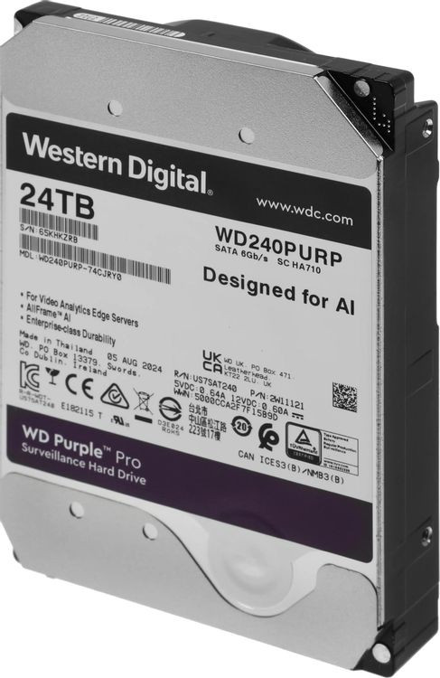Жесткий диск Western Digital Surveillance Purple Pro 24TB (WD240PURP) — фото 3