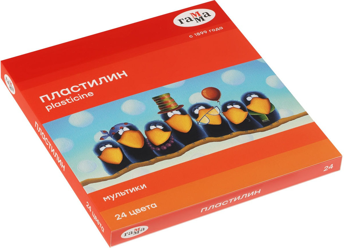 Пластилин ГАММА Мультики / 171024 (24цв)