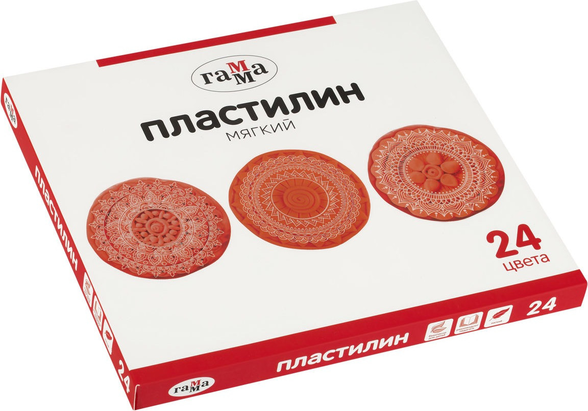 Пластилин ГАММА 2001241 (24цв)