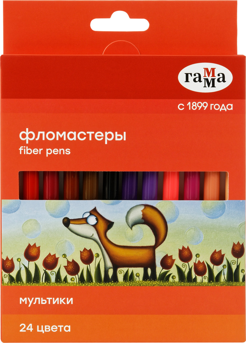 Фломастеры ГАММА Мультики / 120822_24 (24цв)