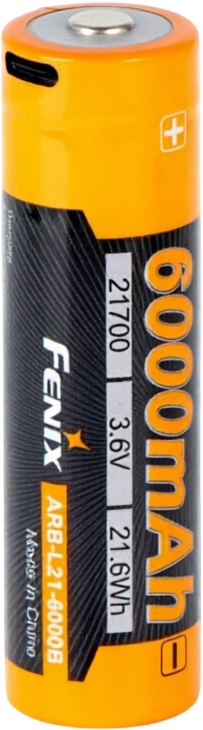 Аккумулятор Fenix Light 21700 / ARB-L21-6000B (USB с функцией powerbank)