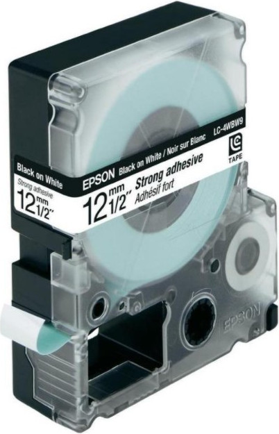 Картридж-лента Epson LK4WBW Strng adh Blk/Wht 12/9 / C53S654016