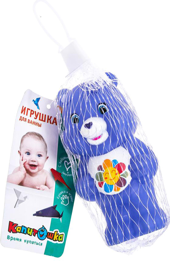 Игрушка для ванной Капитошка Заботливый мишка / YF2-MISHKAFIOLET — фото 6