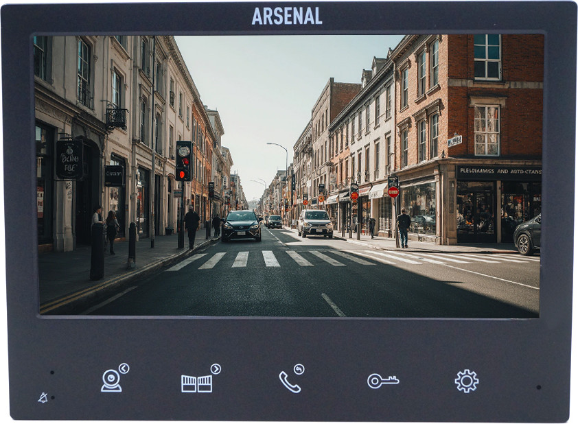 Видеодомофон Arsenal Грация Pro FHD + Рокси FHD (черный) — фото 3