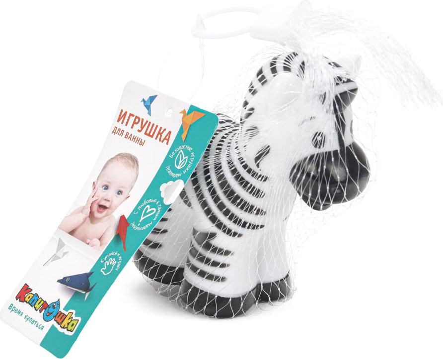 Игрушка для ванной Капитошка Зебра / YF-ZEBRA — фото 4