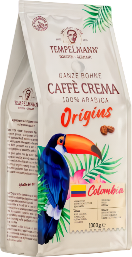 Кофе в зернах Tempelmann Crema Origins Colombia (1кг) — фото 2