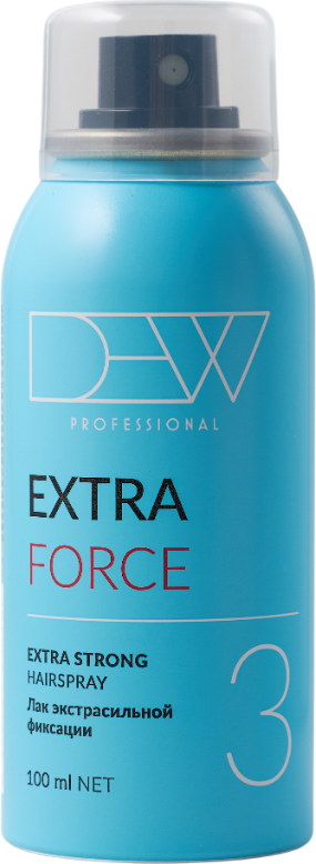 Лак для укладки волос Dew Professional Force Экстрасильной фиксации 15FESH/100 (100мл)