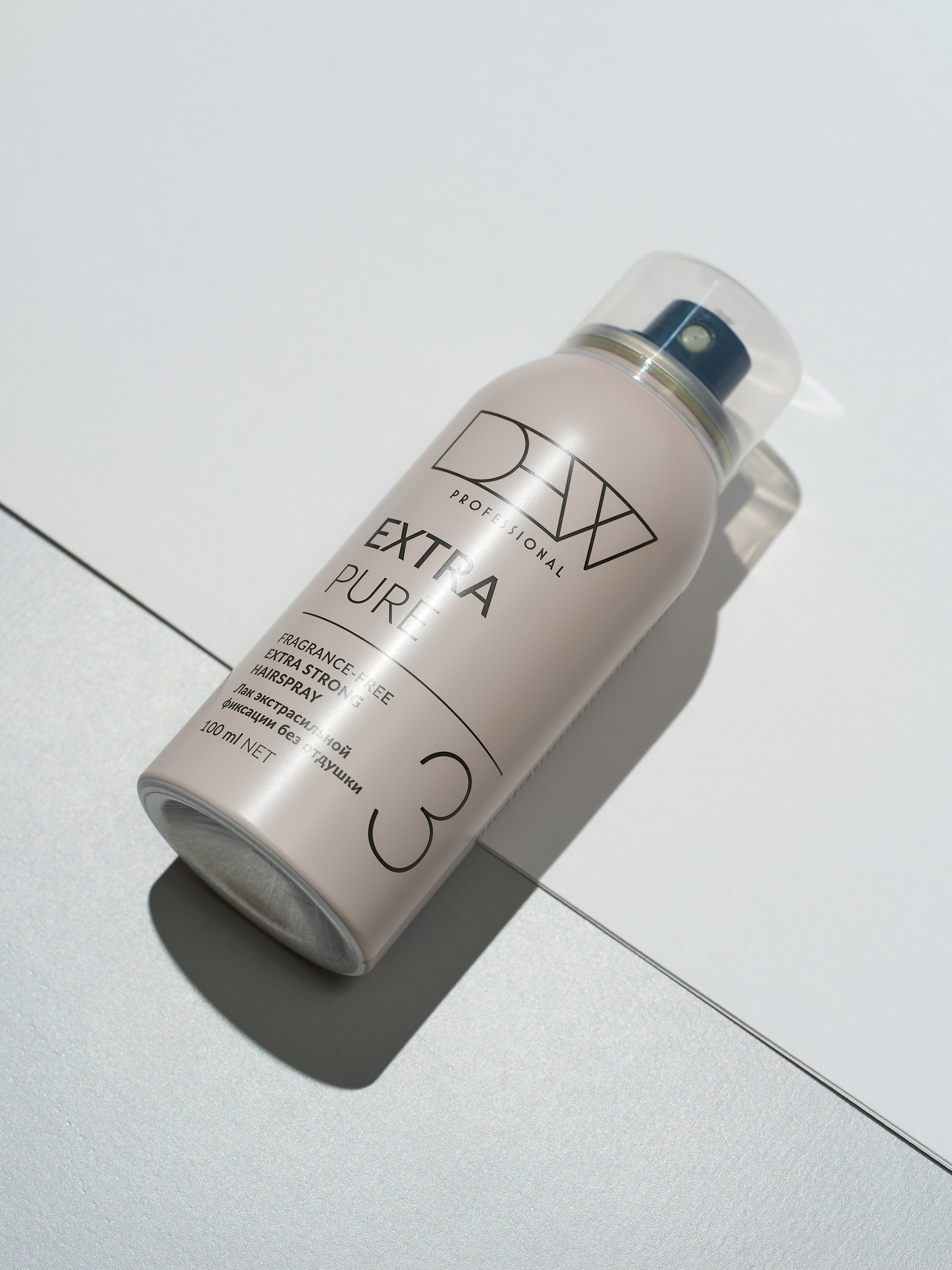 Лак для укладки волос Dew Professional Pure без отдушки Экстрасильной фиксации 15PESH/100 (100мл) — фото 5