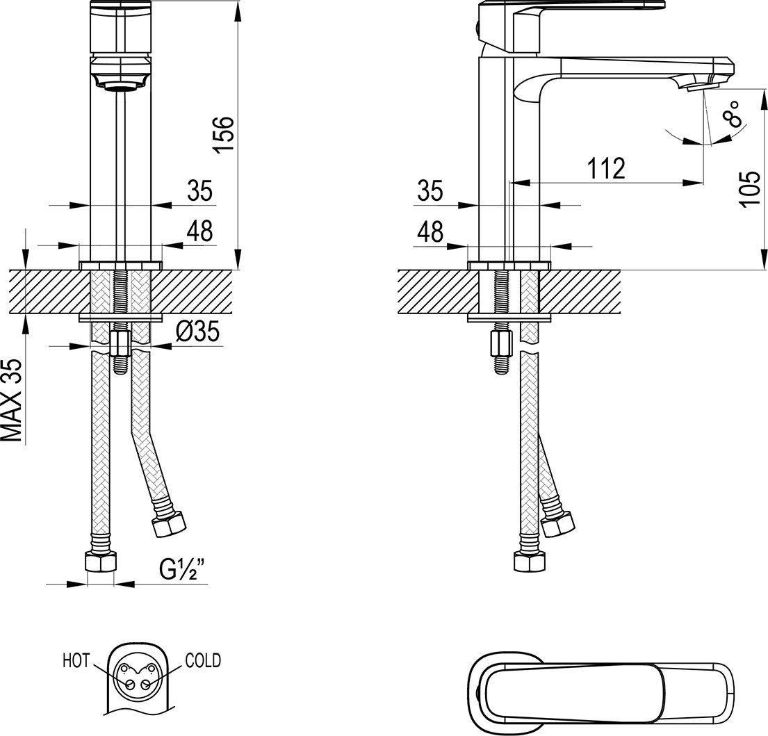 Смеситель LEMARK LMF-1012B-C — фото 3