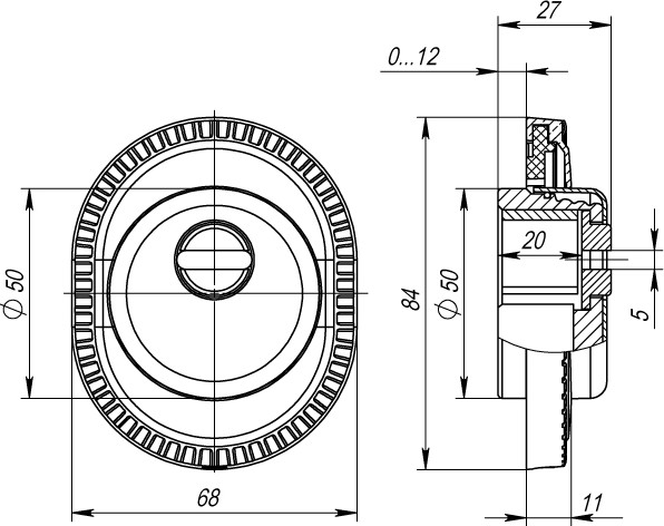 Накладка на цилиндр Armadillo ЕТ/АТС-Protector 1CL-25 AS-9 (античное серебро) — фото 4