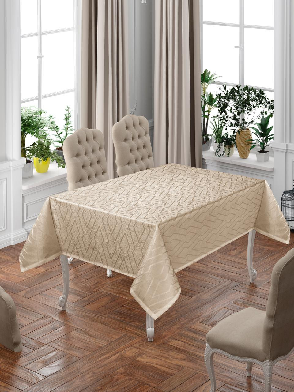 Скатерть DO&CO Nergis 160x300 / 12228 (капучино)