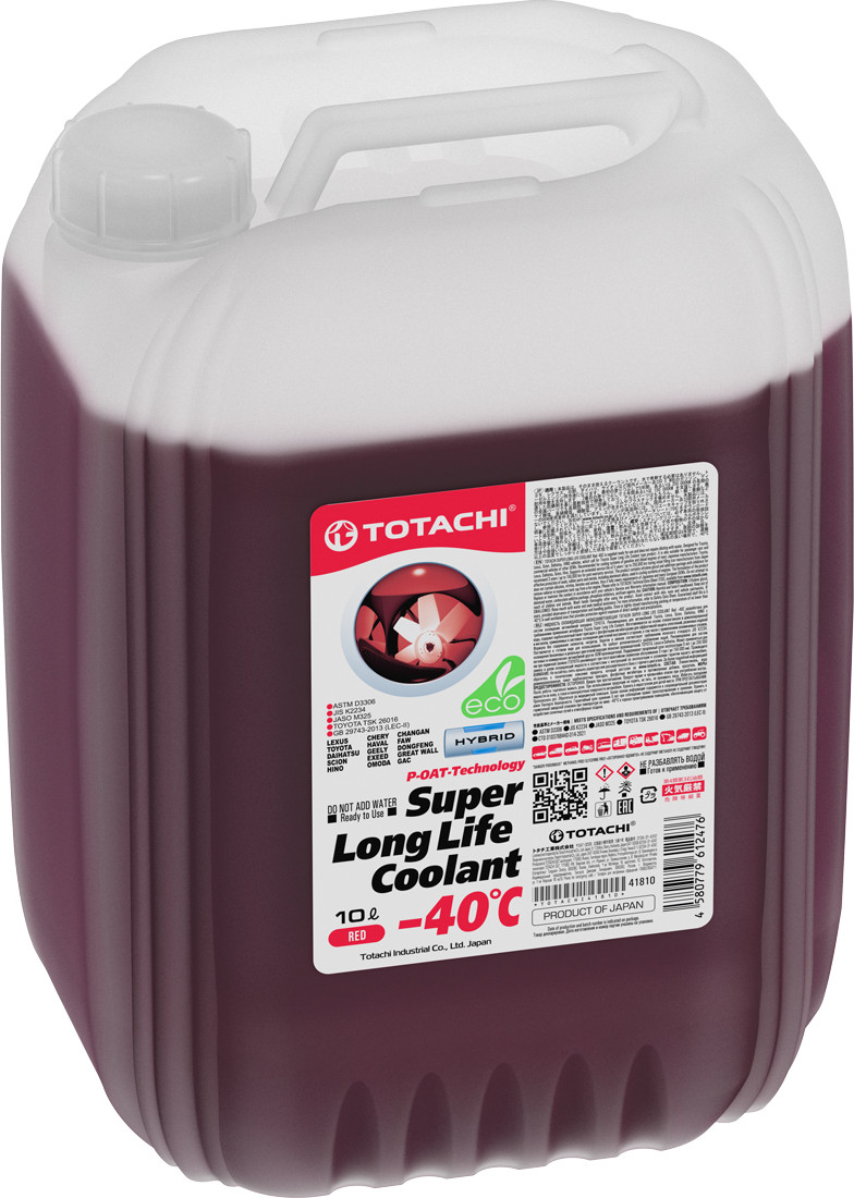 Антифриз Totachi Super Long Life Coolant Red Premium / 41810 (10л)