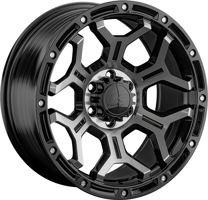 Литой диск LS wheels FlowForming RC68 17x9" 6x114.3мм DIA 67.1мм ET 25мм BKF