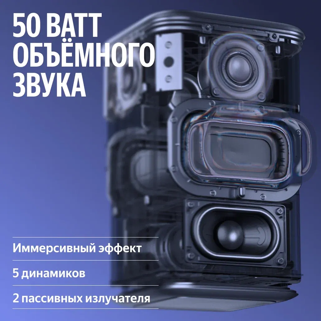 Умная колонка Яндекс Станция 3 с Zigbee YNDX-00060BLK (черный) — фото 6