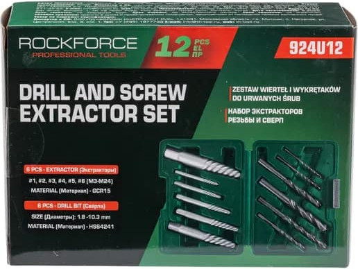 Набор экстракторов RockForce Резьбы и сверл RF-924U12 (63450) — фото 4