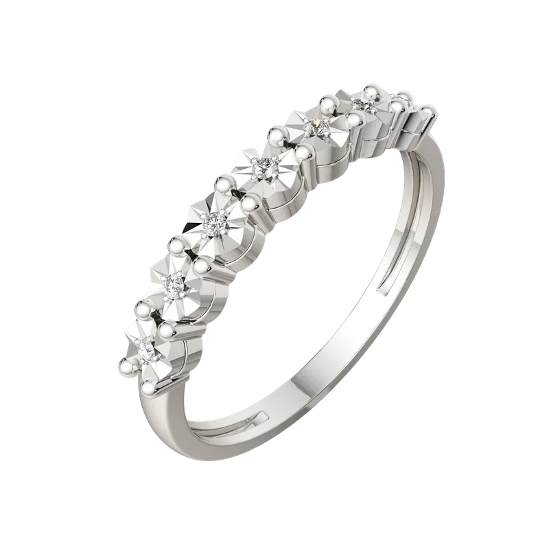 Кольцо из белого золота ZORKA 2D00433.14K.W (р.16.5, с бриллиантом) — фото 2
