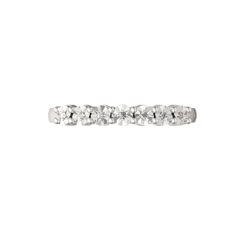 Кольцо из белого золота ZORKA 2D00433.14K.W (р.16.5, с бриллиантом) — фото 3